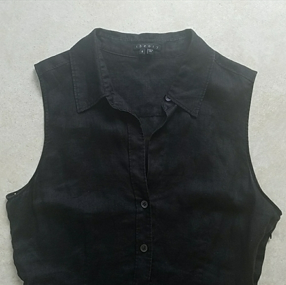 Theory Black Lines Dress Size 6 - Picture 2 of 7